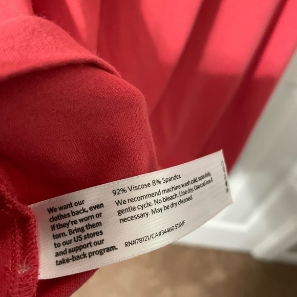 Eileen Fisher Women’s Coral Jersey Tank Dress size XS - Picture 5 of 10